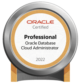 Oracle certification Verifiied Badge