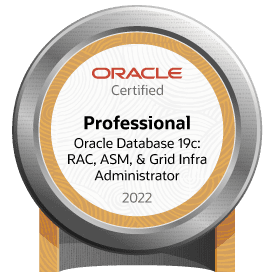 Oracle certification Verifiied Badge