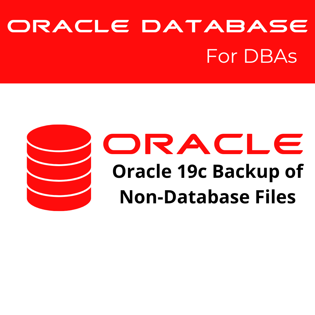 Oracle 19c Backup of Non-Database Files